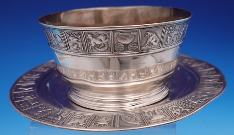 Child's Set 2-pc 12.7oz total bowl #A110 GW  4 3/4